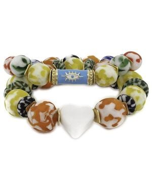 Ebru Jewelry One Of A Kind Beaded Bracelet - Multicolour