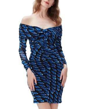 Diane von Furstenberg Ganesa Mini Dress - Blue