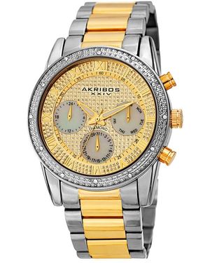 Akribos diamond watch deals