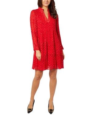 Sail To Sable Tunic Flare Dress - Red