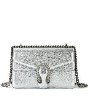 Tiffany & Fred Paris Pebbled Leather Crossbody - Grey