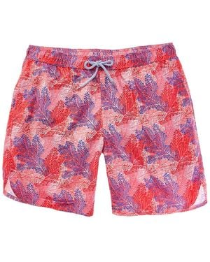 Tailorbyrd Printed Swim Short - Red