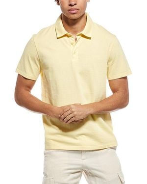 Vince Garment Dye Polo Shirt - Natural