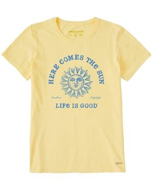 Life Is Good. Crusher T-Shirt - Yellow