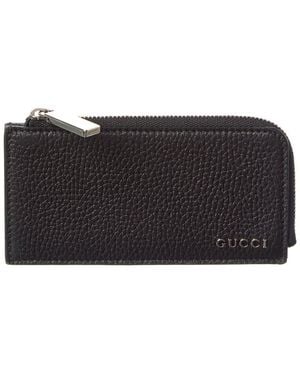 Gucci Leather Coin Wallet - Black