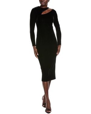 Reiss Macey Velvet Dress - Black