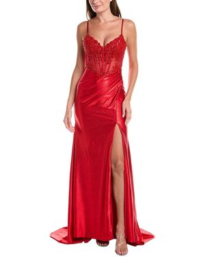 Issue New York Embellished Maxi Dress - Red