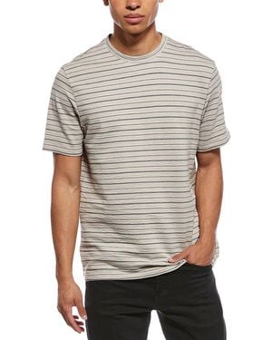 Scotch & Soda Seersucker Texture Stripe T-Shirt - Grey