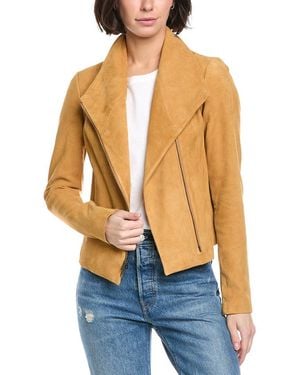 Vince Suede Scuba Jacket - Blue