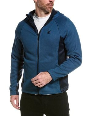 Spyder Full Zip Hooded Jacket - Blue