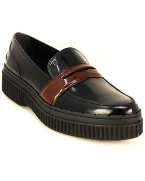 Tod's Traversina Patent Moccasin - Black
