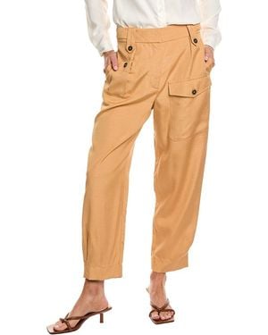 Reiss Lauren Cargo Tapered Trouser - Natural