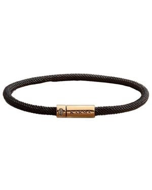 Karma and Luck Plated Magnetic Bracelet - White