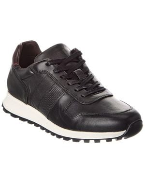 M by Bruno Magli Sesto Leather Trainer - Black