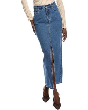 Derek Lam 10 Crosby Lu High-Rise Maxi Skirt - Blue