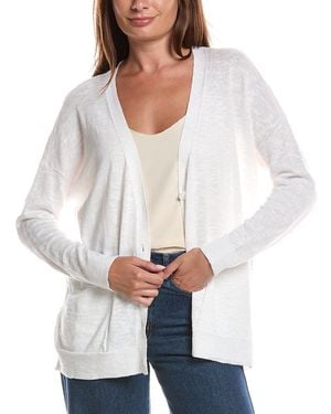 Eileen Fisher Linen-Blend Cardigan - White