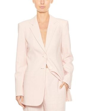Tibi Suiting Linen-Blend Blazer - Natural
