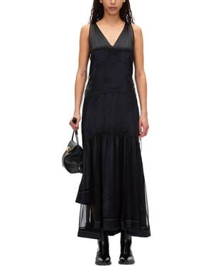 3.1 Phillip Lim Liquid Satin Sleeveless Gown - Black