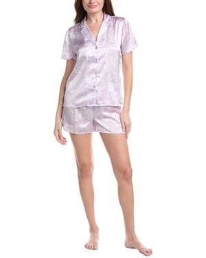 Splendid 2Pc Notch Top & Boxer Set - Multicolor