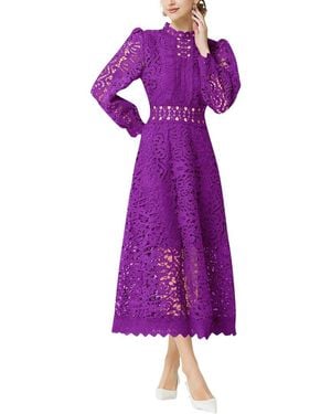 Kaimilan Midi Dress - Purple