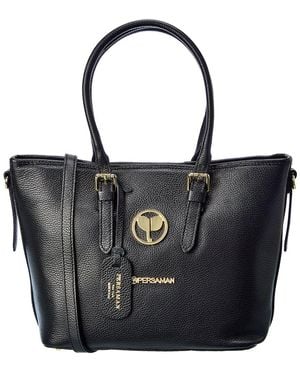 Persaman New York Vivan Leather Bag - Black