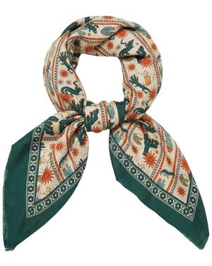 Saachi Cactus Bloom Bandana - Green