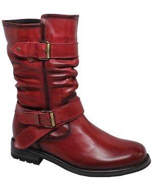 Eric Michael Noelle Leather Boot - Red