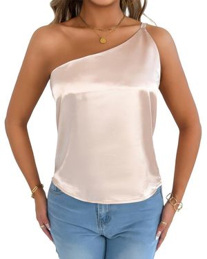 Adele Berto One-Shoulder Top - Blue