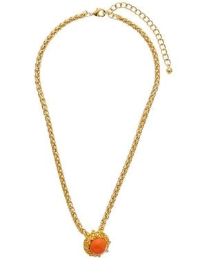 Kenneth Jay Lane 22K Plated Pendant Necklace - Metallic