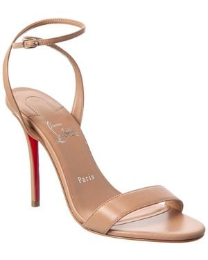 Christian Louboutin Miss Z 100 Leather Sandal - Metallic