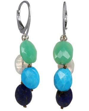 Margo Morrison Gemstone Sterling Silver Earrings - Blue
