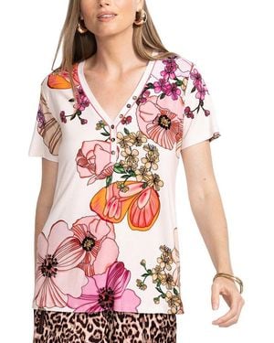 Johnny Was Janie Favorite T-Shirt - Pink