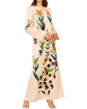 AMINA GLAM Maxi Dress - Metallic