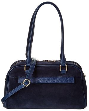 Isabella Rossetti Kiki27 Suede Shoulder Bag - Blue