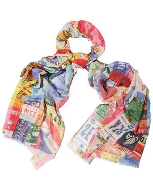 Saachi Colorful Dreams Scarf - White