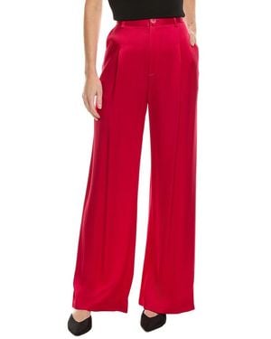 LAPOINTE Organic Silk Relaxed Pant - Red