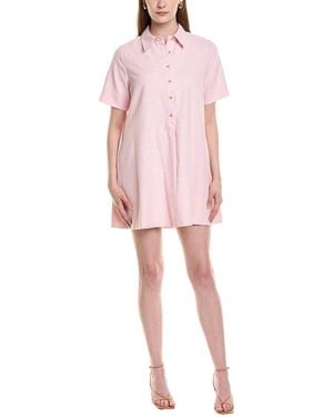 Fate A-Line Shirtdress - Pink