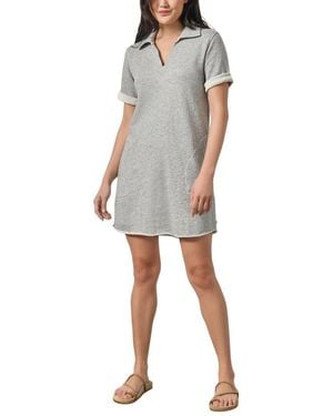 Lilla P Raw Hem Terry Dress - Multicolour