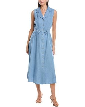 Jones New York Zaide Maxi Shirtdress - Blue
