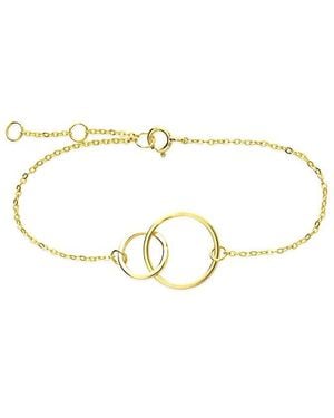 Sterling Forever Interlocking Circle Bracelet - Metallic