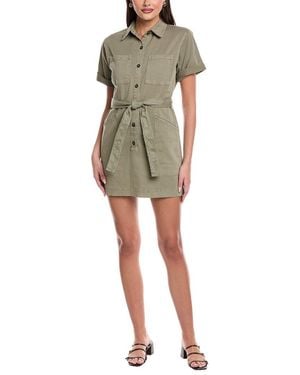Velvet By Graham & Spencer Tie Waist Utility Shirtdress - Green