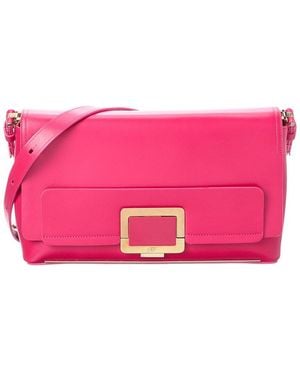 Roger Vivier Leather Shoulder Bag - Pink