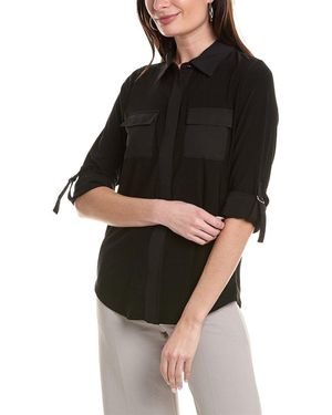 Anne Klein Convertible Utility Top - Black