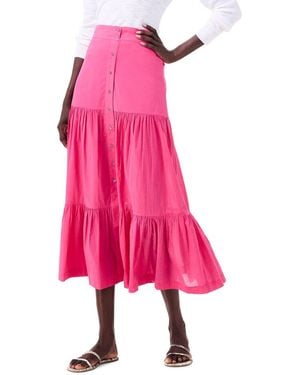 NIC+ZOE Tiered Skirt - Pink
