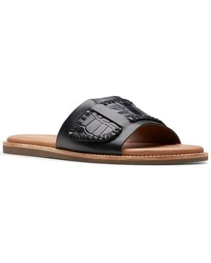 Clarks Maritime Mule Leather Sandal - Brown