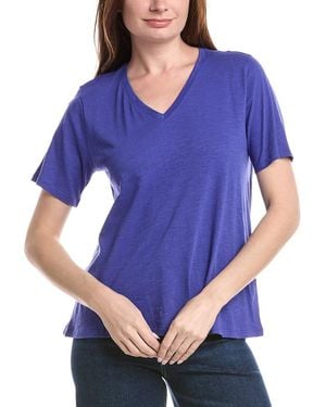 Eileen Fisher V-Neck T-Shirt - Blue
