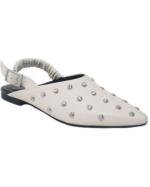Kenneth Cole Nicola Leather Flat - White