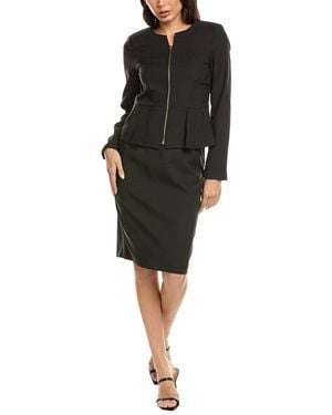 Tahari 2Pc Skirted Suit Set - Black