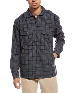 Eton Wool & Cashmere-blend Shirt - Gray