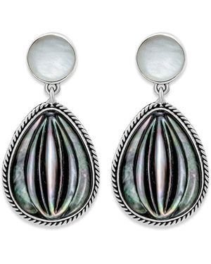 Samuel B. Pearl Earrings - Black